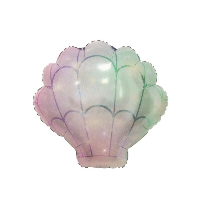 Folieballon Schelp Pastel