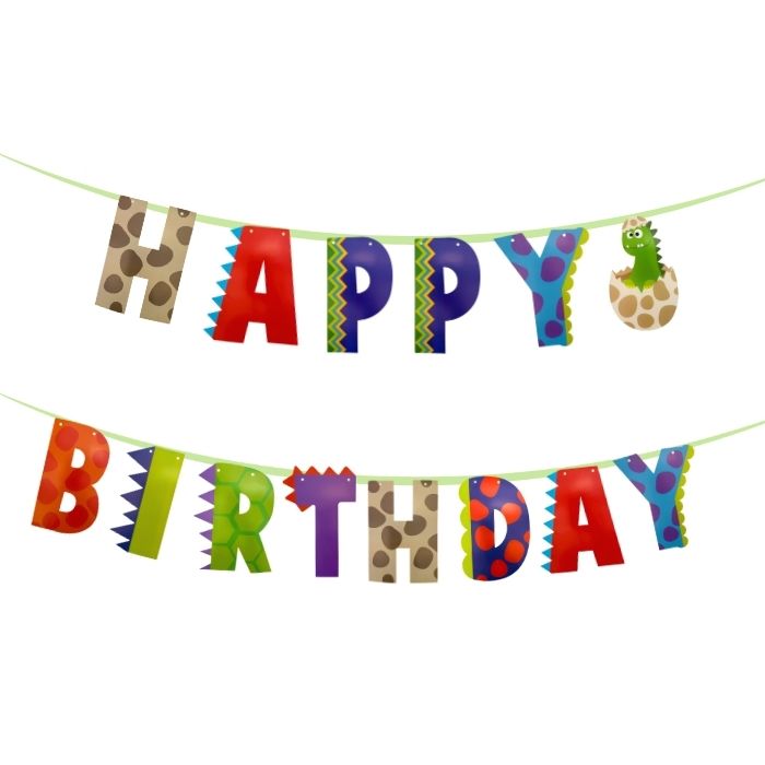 Slinger "Happy Birthday Dinosaurus" - Maak elk feestje prehistorisch leuk!