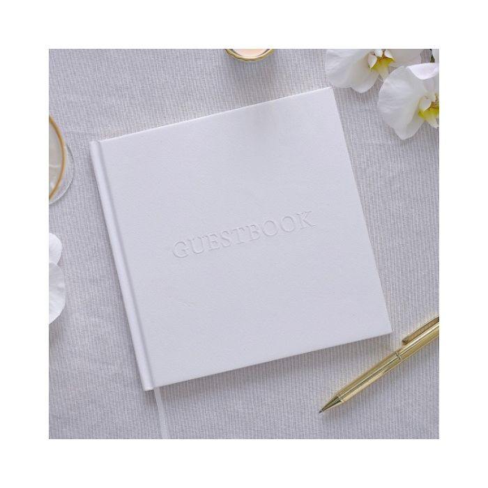 Gastenboek Wit Modern Luxe 