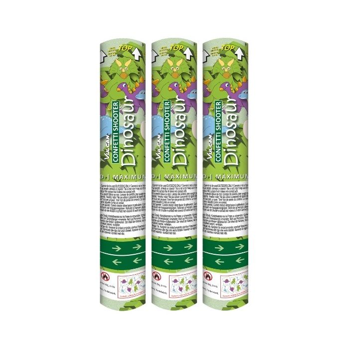 Confetti shooter dinosaurus