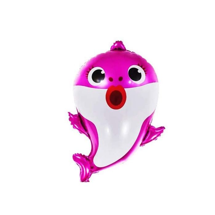 Folieballon Baby Haai Roze 