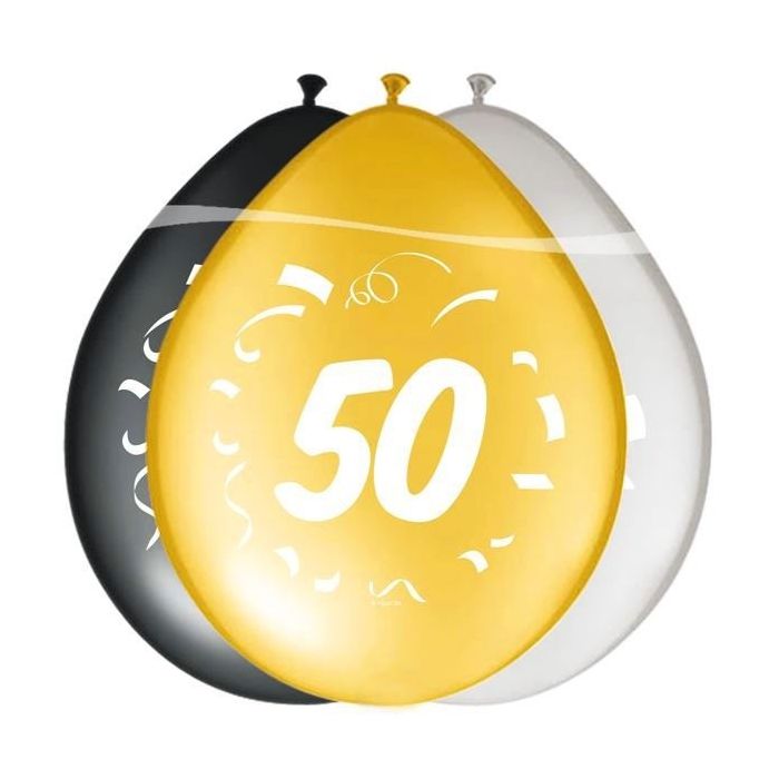 Metallic Ballonnen 50 jaar