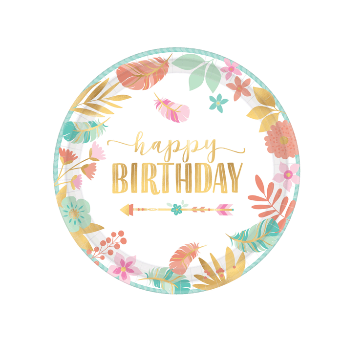 Bordjes Boho Happy Birthday 