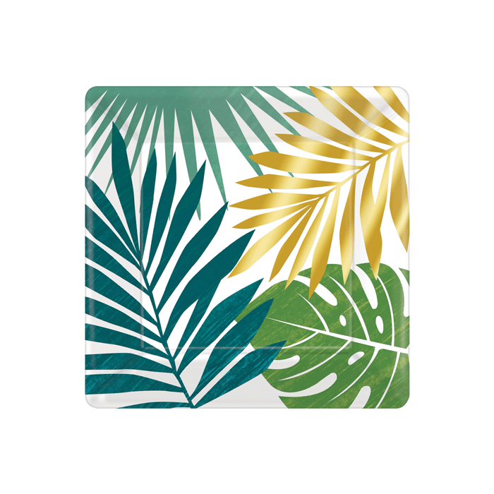 Borden Vierkant Palmbladeren 