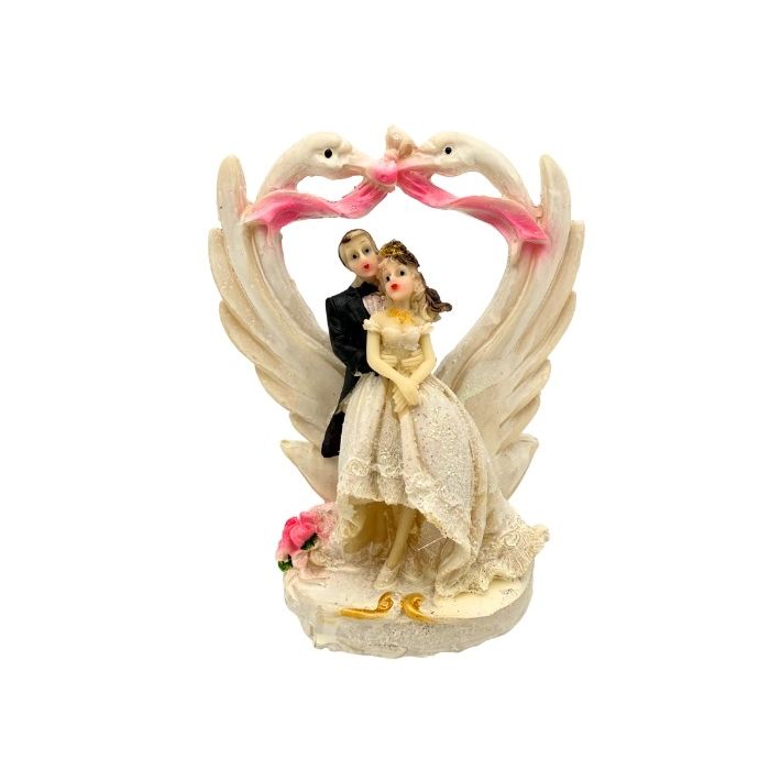 Taarttopper Bruidspaar Zwanen