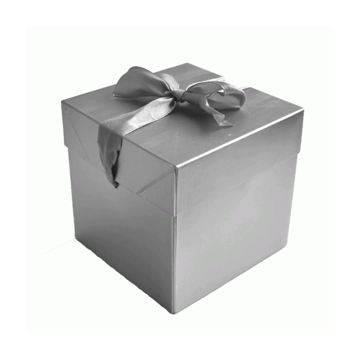 Cadeaudoos Zilver (10x10x10cm)
