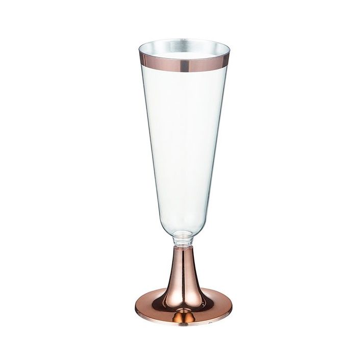 Champagne Glazen Metallic Rose Goud