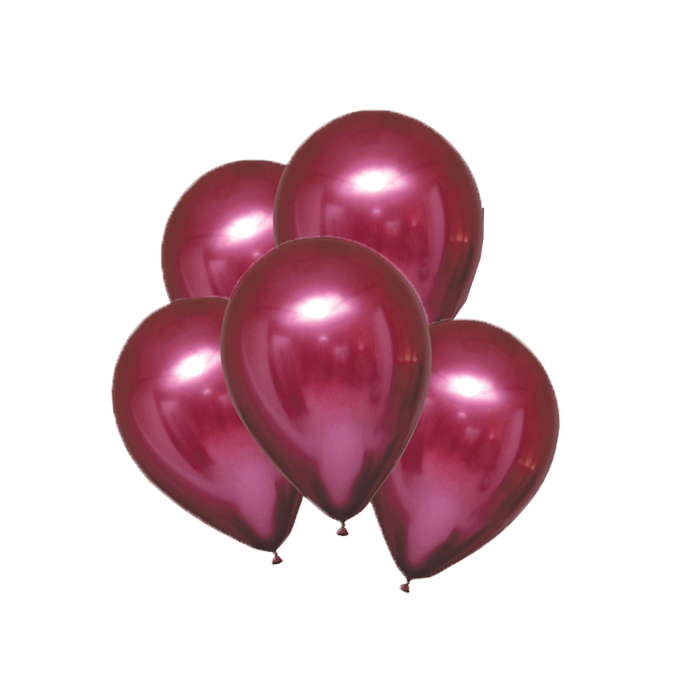 Chroom Ballonnen Rood