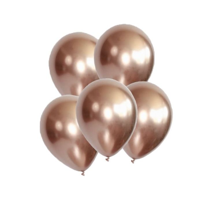 Chroom Ballonnen Roségoud (10 stuks)