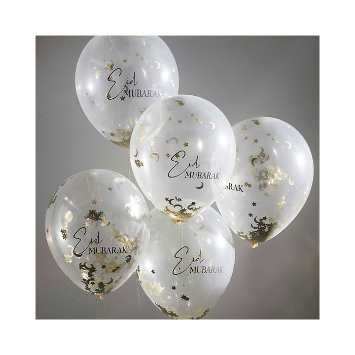 Confetti ballonnen Eid Mubarak