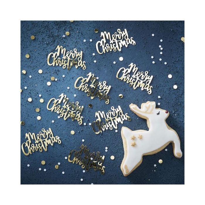 Tafelconfetti Merry Christmas Goud Ginger Ray 