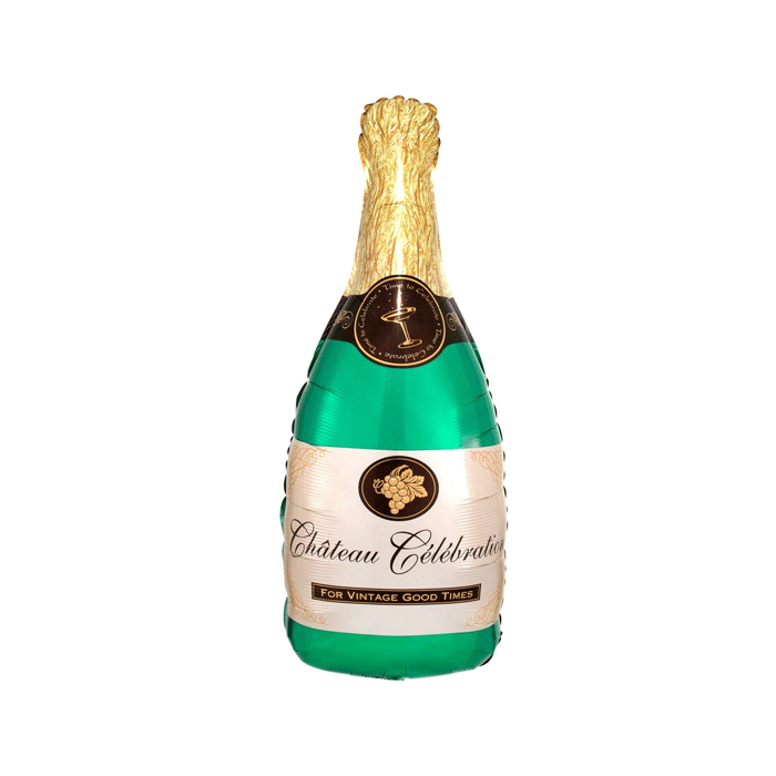 Folieballon champagnefles 