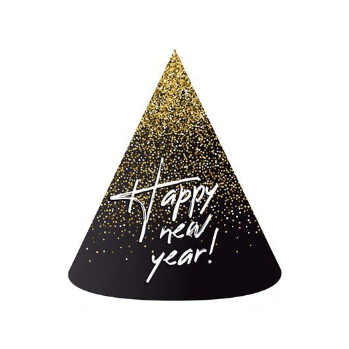 Feesthoedjes Happy New Year – Set van 6