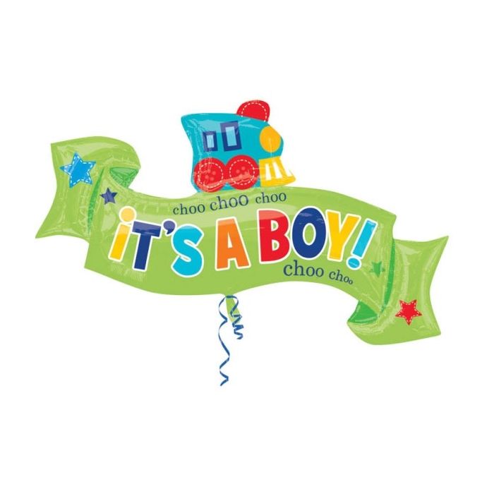 Folieballon Choo Choo Choo It's a Boy