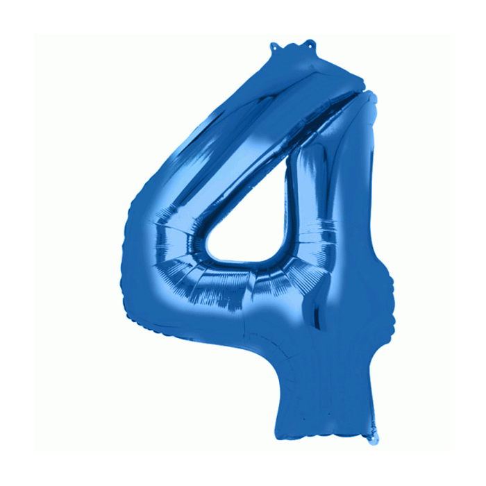 Folie Ballon 4 Blauw XL