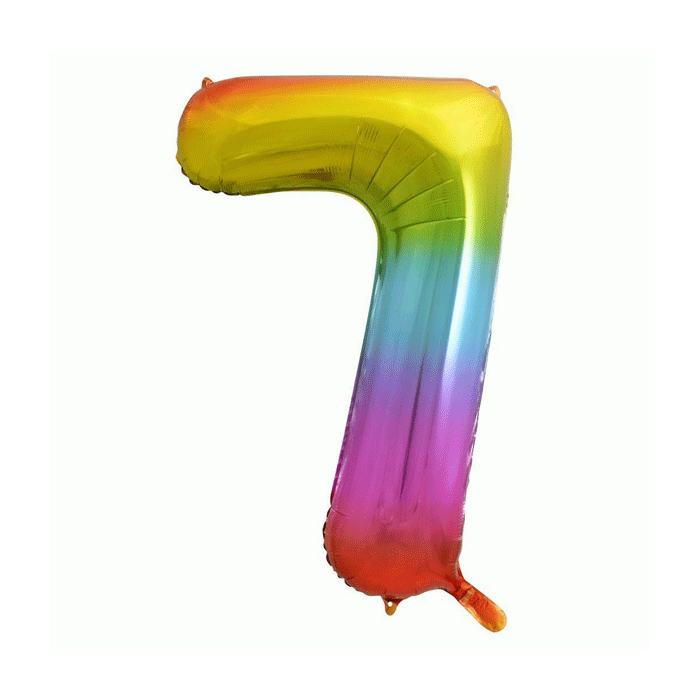 Folieballon 7 Regenboog XL 
