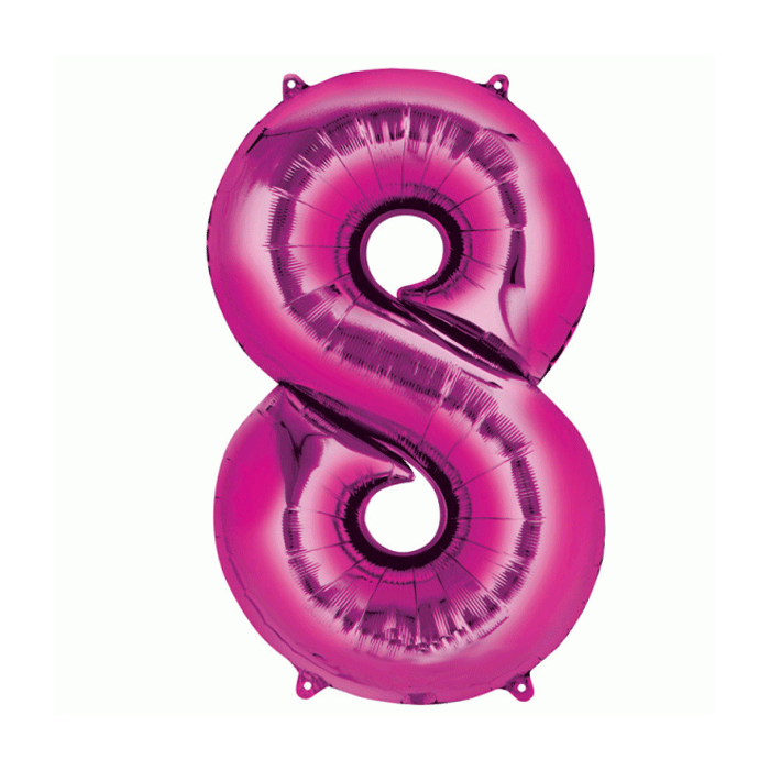 Folie Ballon 8 Roze XL