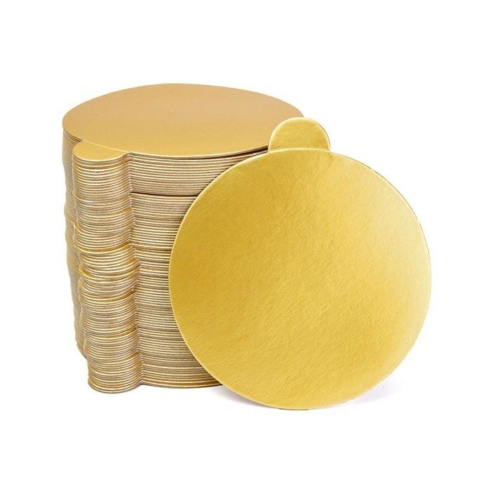 Gebakskarton rond goud