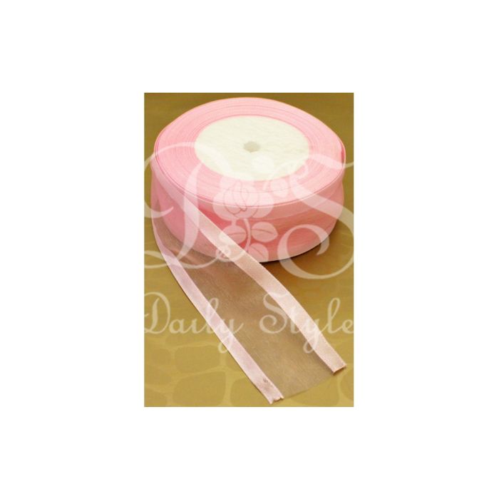 Organzalint 4cm Roze