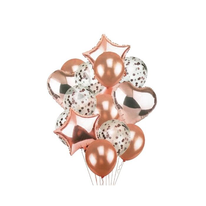 Ballonnentros Set Roségoud 