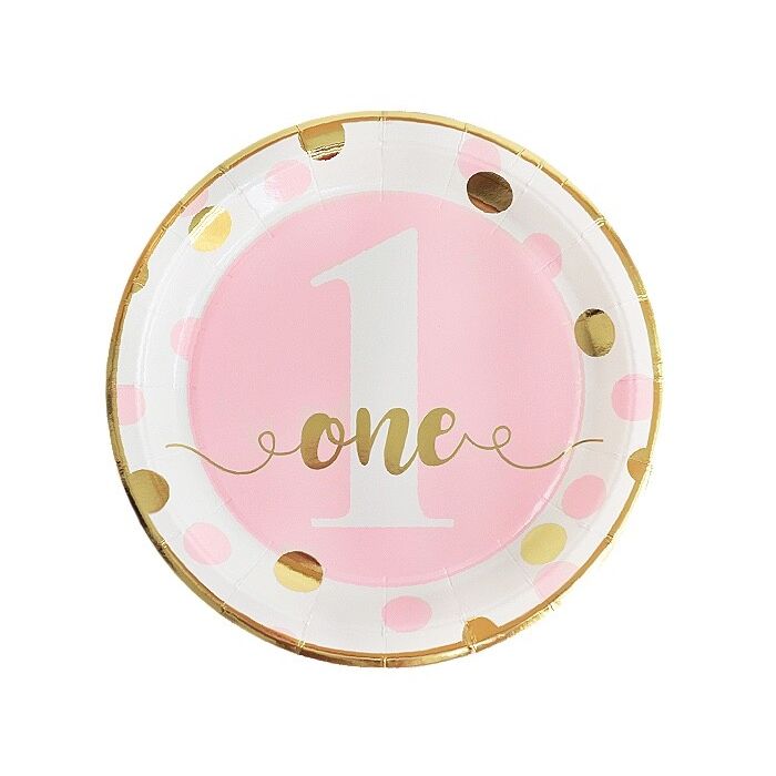 Bordjes One Roze/Goud 