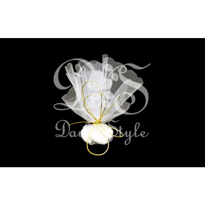 Tule Rondjes Kaal Ø24cm Wit