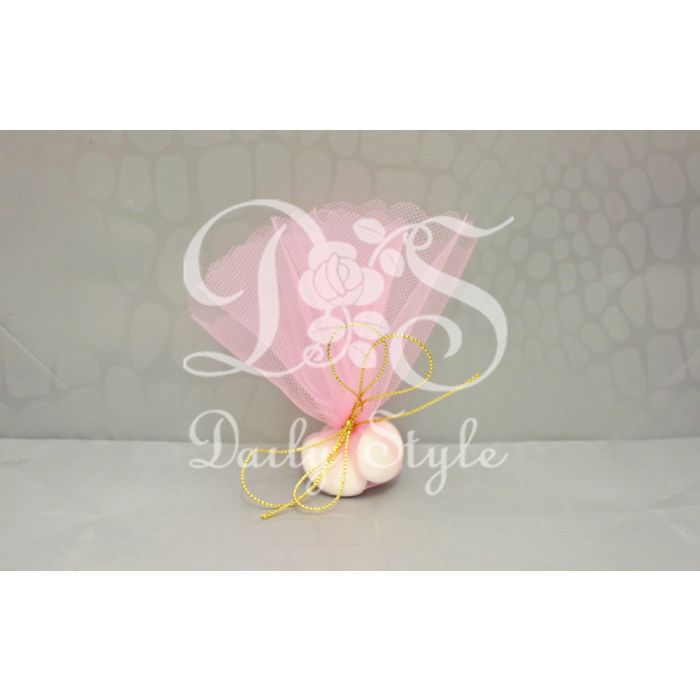 Tule Rondjes Kaal Ø24cm Roze