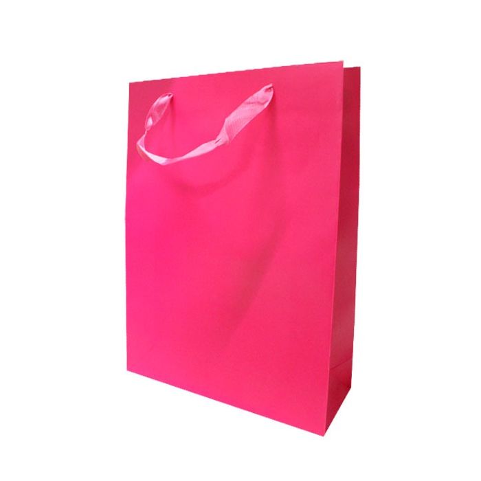 Kartonnen Cadeautas L Fuchsia