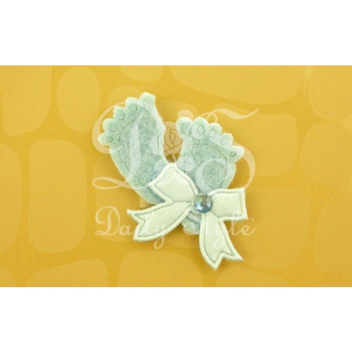 Decoratie Vilt Voetjes Blauw