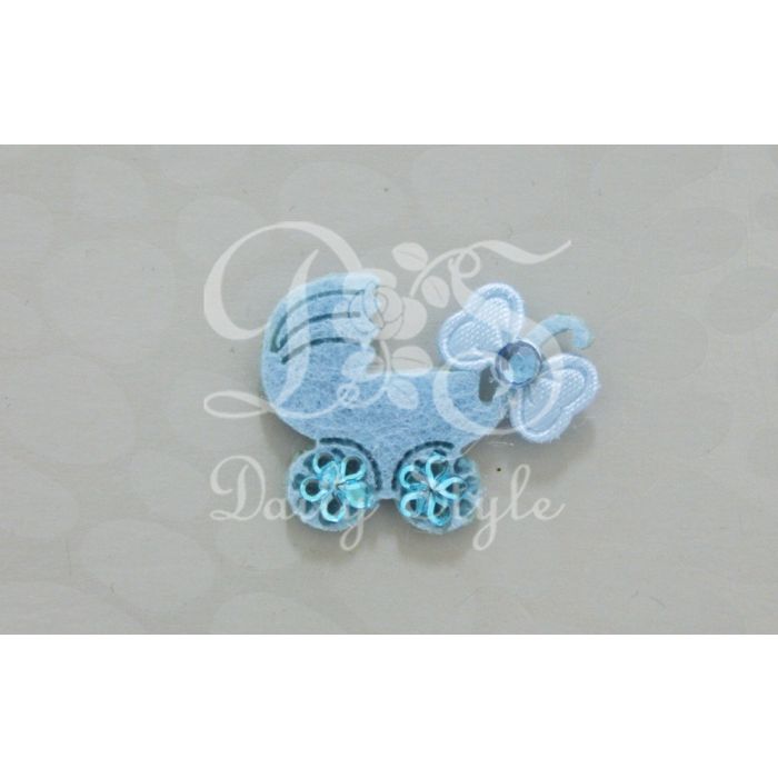 Deco Vilt Kinderwagen Blauw