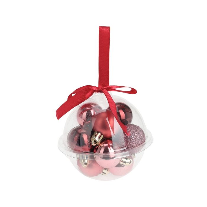 Mini Kerstballen rood