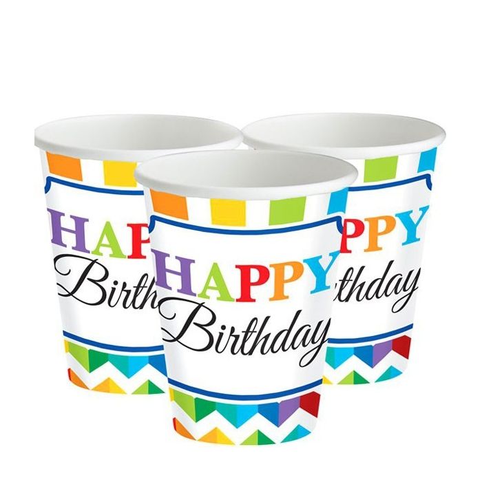 Bekers Kleurrijke Verjaardag 