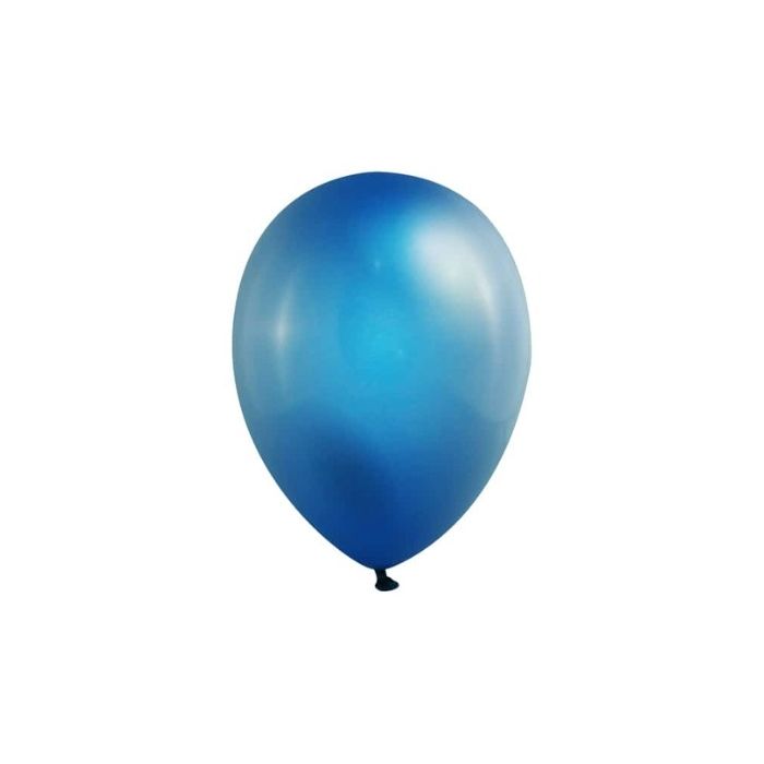 Mini metallic ballonnen donkerblauw