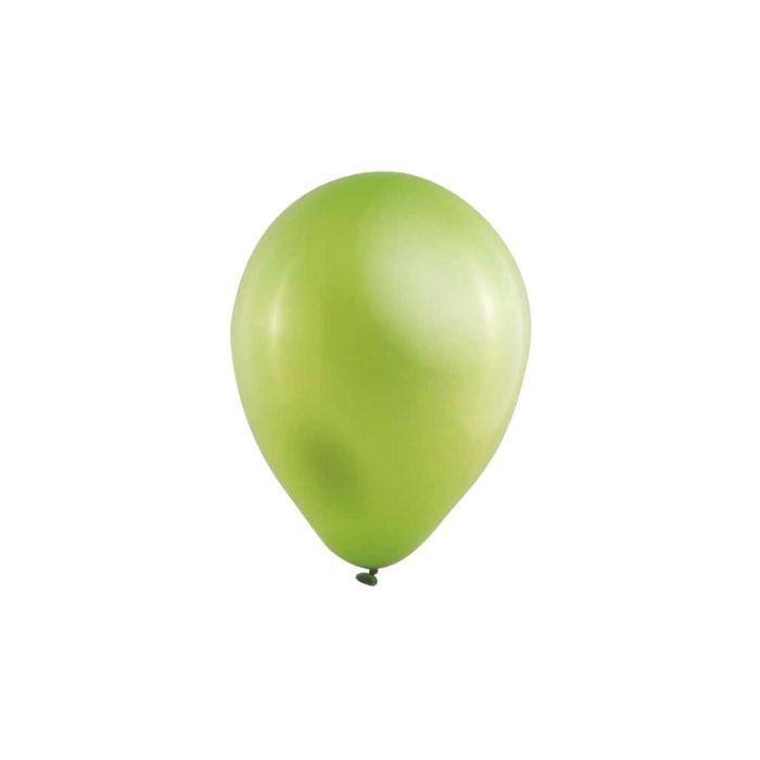 Mini metallic ballonnen lichtgroen