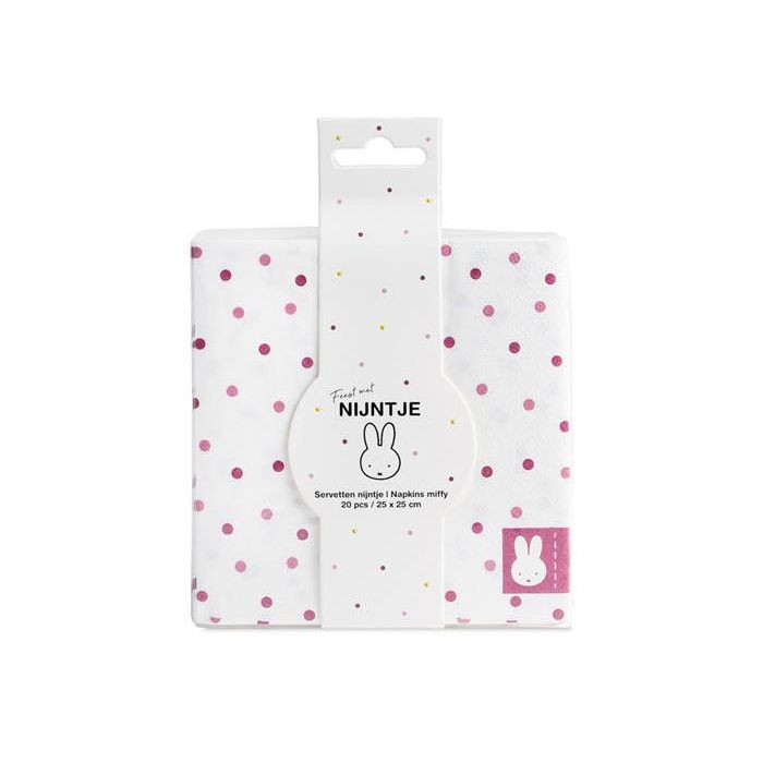 Servetten Nijntje Roze