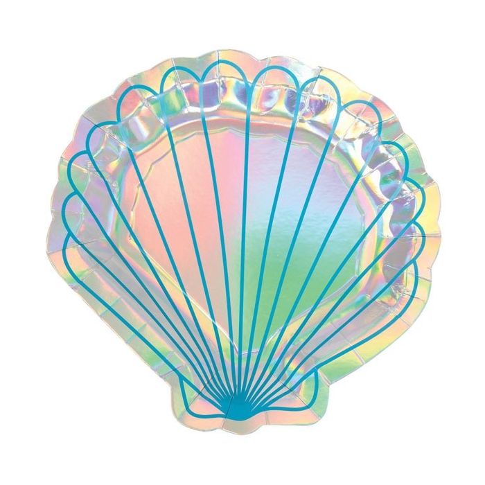 Schelp Borden Mermaid Wishes (8st) 