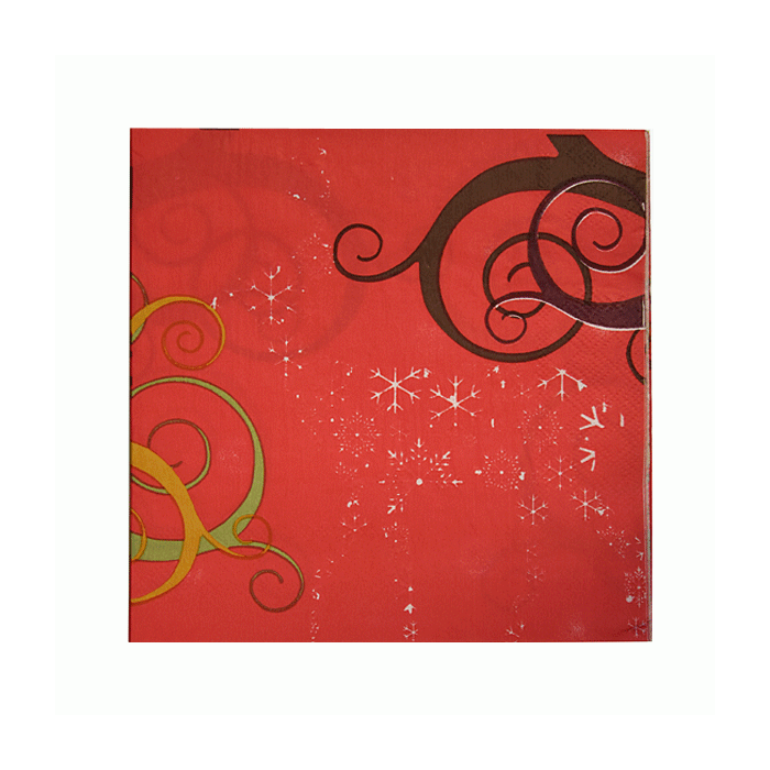 Servetten Kerst Sneeuwvlokjes (20st)