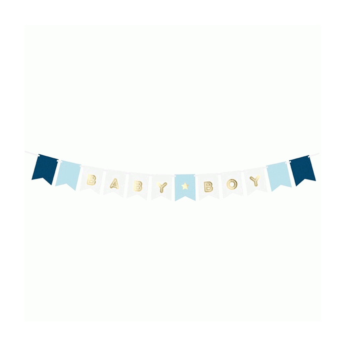 Slinger Baby Boy Blauw & Goud (3m)