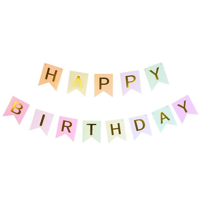 Slinger Happy Birthday Pastel