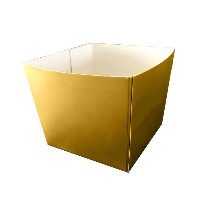 Kartonnen Snackbakje Goud