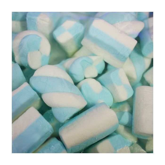 Spekkenmix blauw en wit in verschillende vormen, perfect voor kraamfeesten en traktaties.