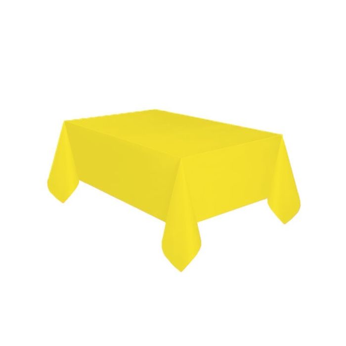 Tafelkleed Plastic Geel XL