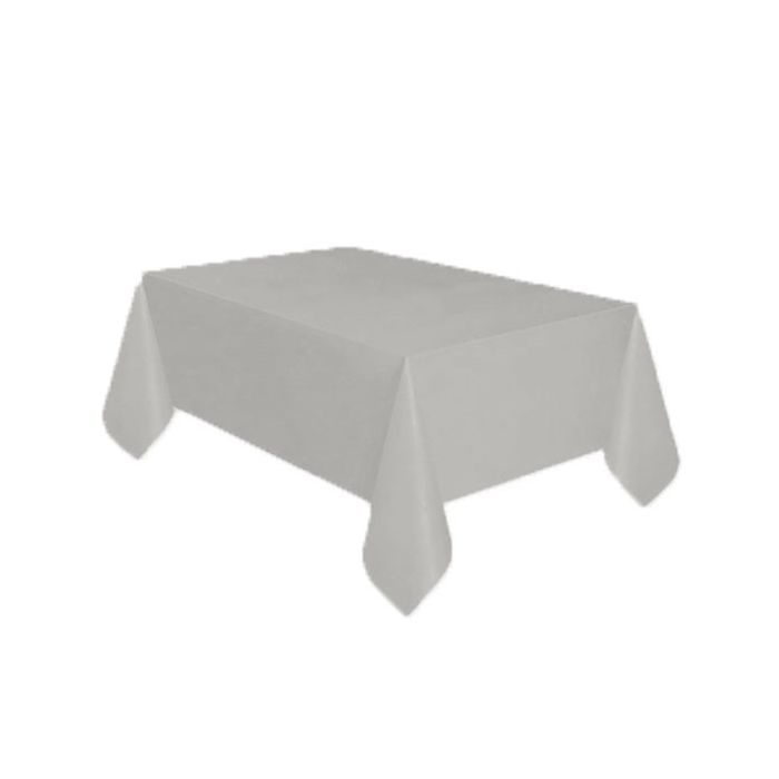 Tafelkleed Plastic Zilver XL