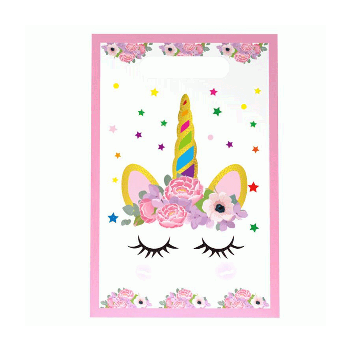 Uitdeelzakjes Unicorn Roze (12st)