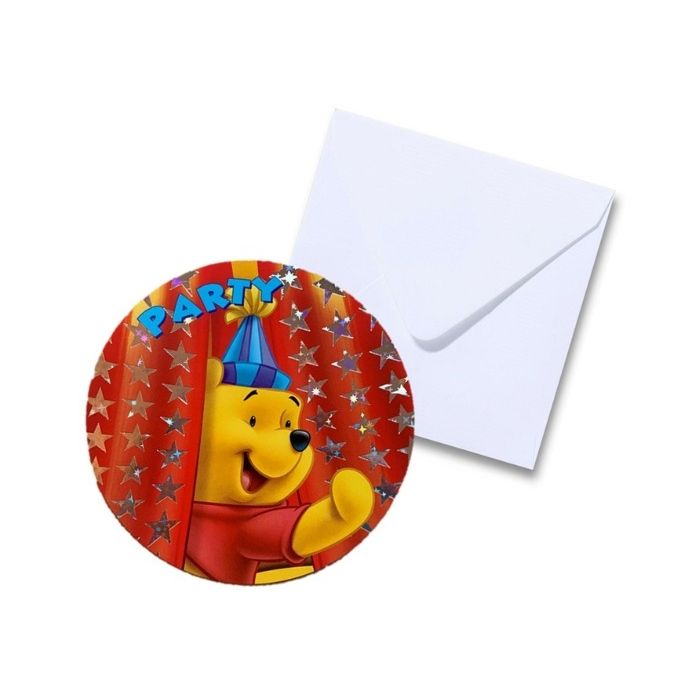 Uitnodiging Winnie the Pooh Rond