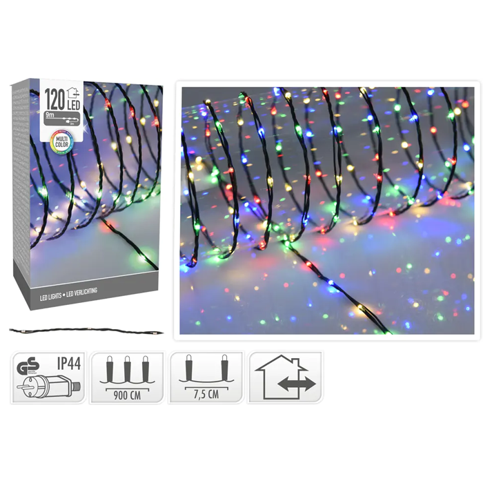 Verlichting 120LED Multicolor - 9 meter