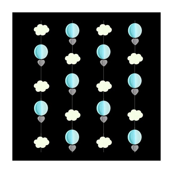 String Versiering Wolk Blauw