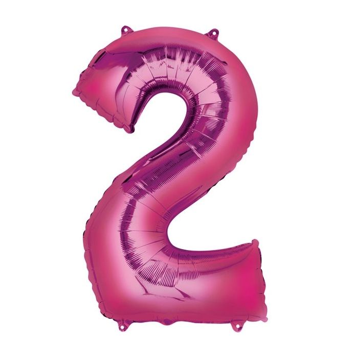 Folie Ballon 2 Roze XL