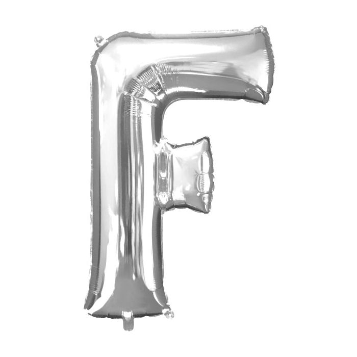 Folie Ballon F Zilver 40cm