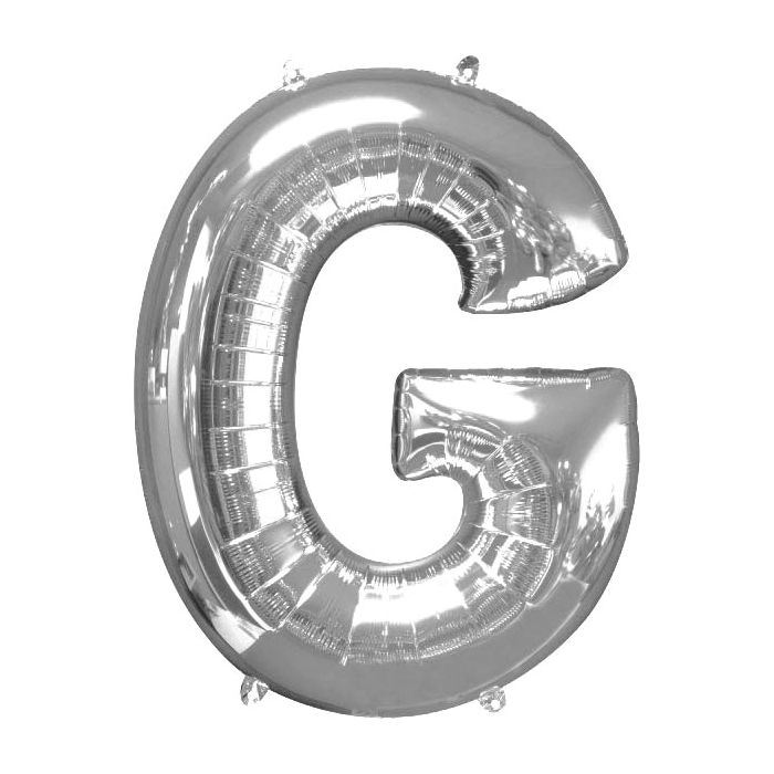 Folie Ballon G Zilver 40cm
